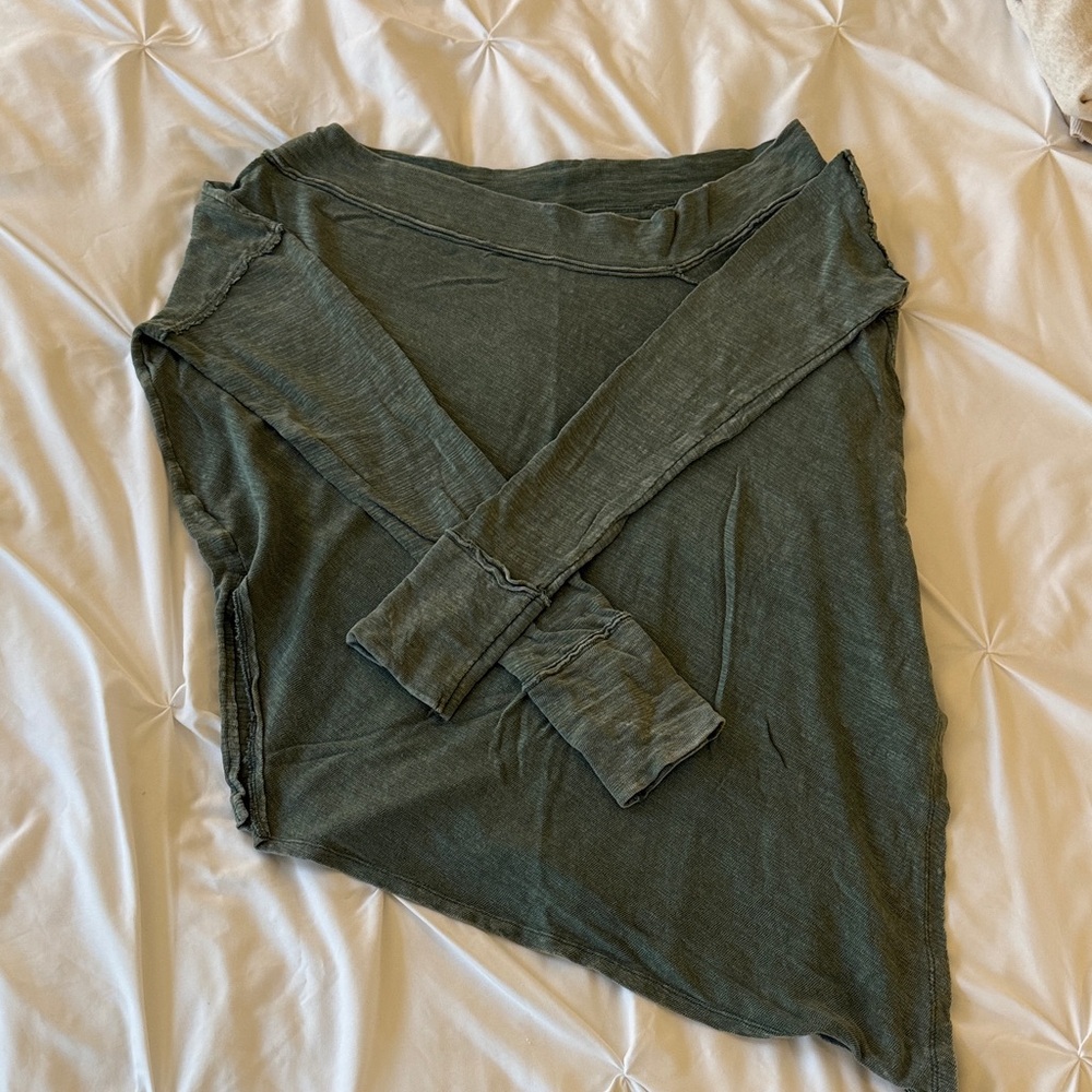 We The Free Olive Long Sleeve Tee